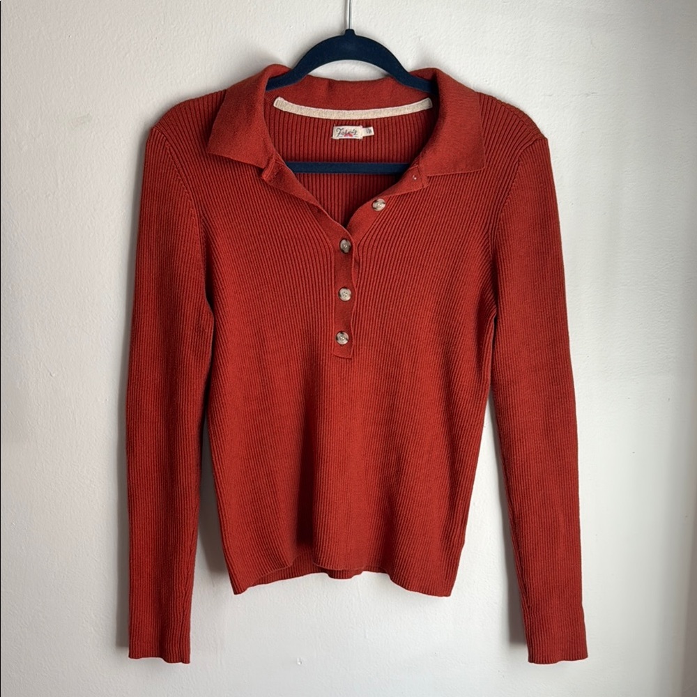Knit Polo Sweater